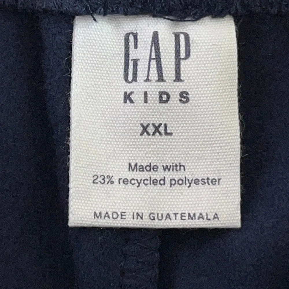 Gap Kids XXL (14-16) Navy Blue Embroidered Logo Fleece Jogger Sweatpants NWT